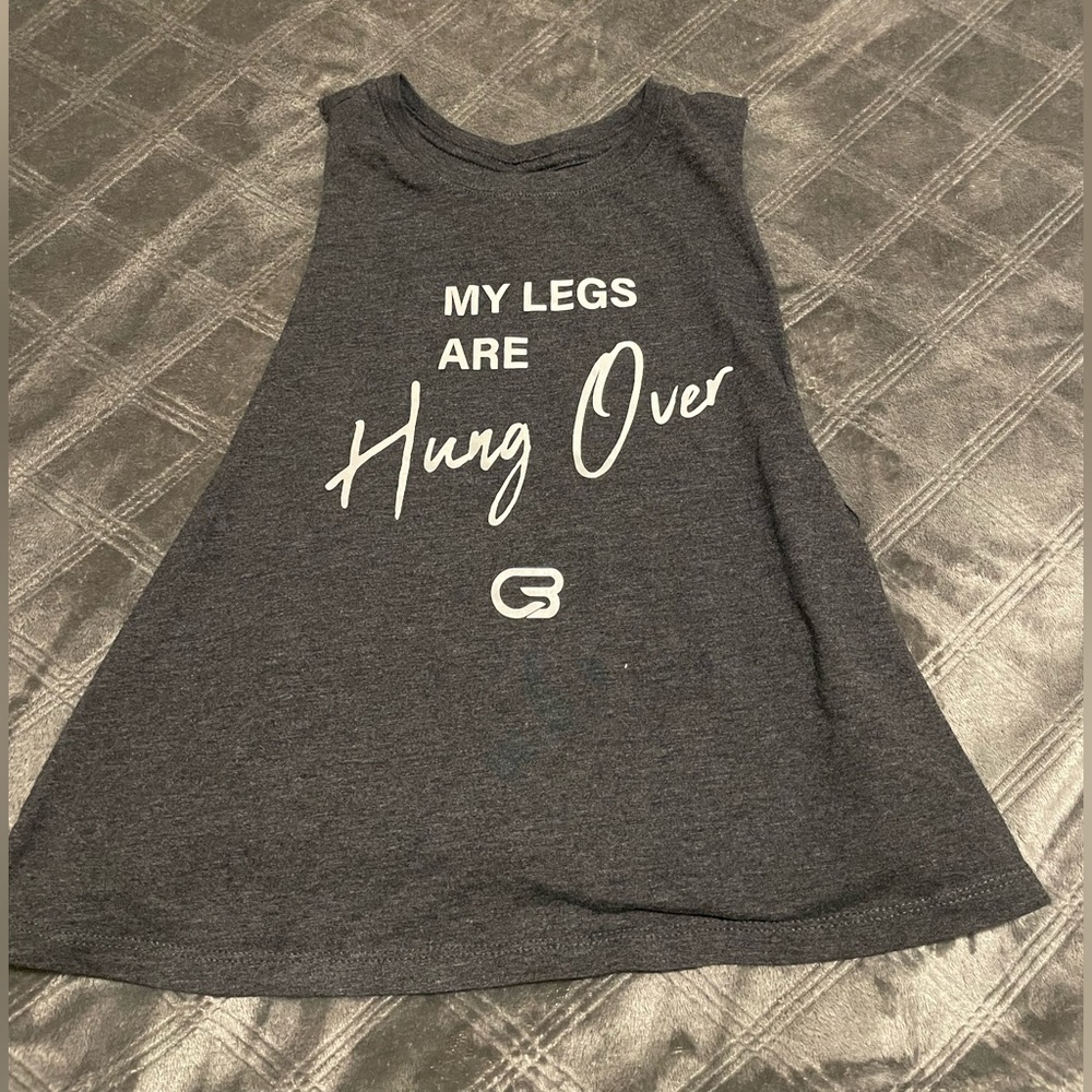 CYCLEBAR - GRAY CROPPED TANK